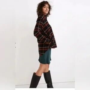 Madewell Flannel Sunday Shirt in Evins Plaid size xs